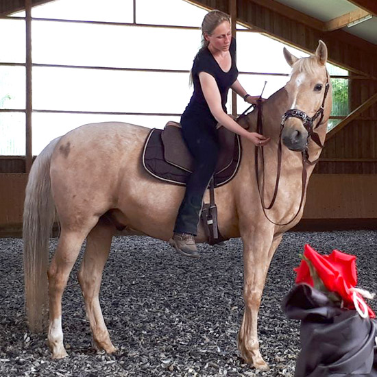 Caroline Moock im Unterricht bei Isabel Steiner